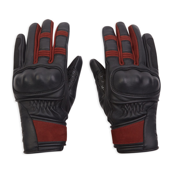 Spada Spada bennett ce ladies gloves black burgundy small